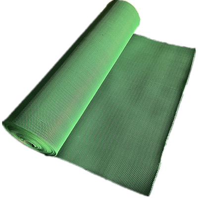Zigzag Mesh S Bentuk Tikar Lantai PVC Dengan Desain Berongga